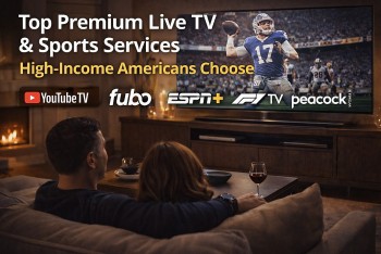 Top 5 Premium Live TV and Sports Streaming Services High-Income Americans Choose