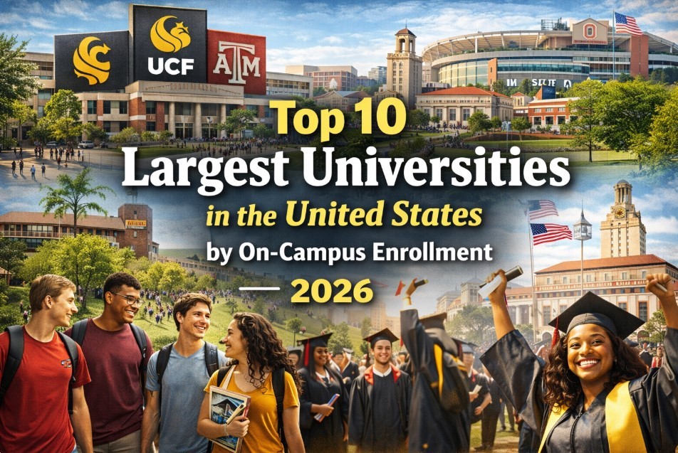 Top 10 Largest Universities in the U.S by On-Campus Enrollment (2026)