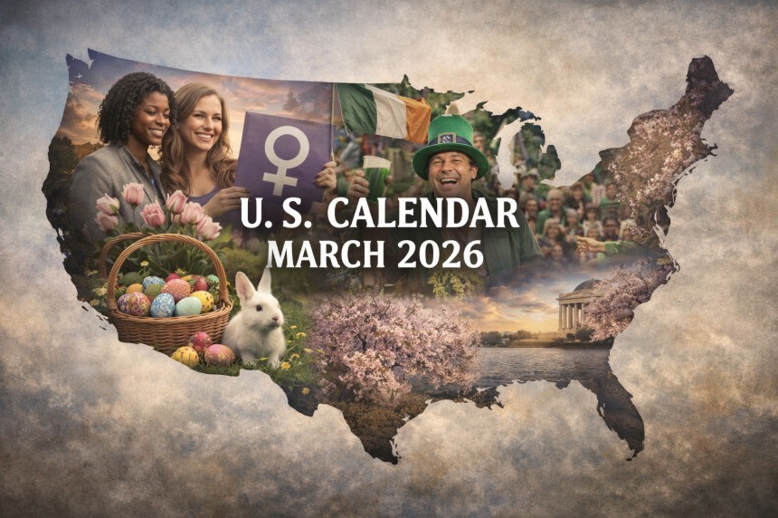 U.S. Calendar in March 2026: Holidays, Festivals, Observances & Major Events