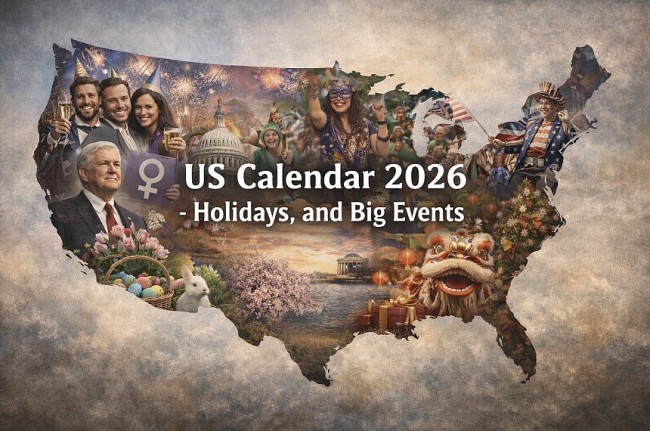 us calendar 2026 holidays festivals and big evernts