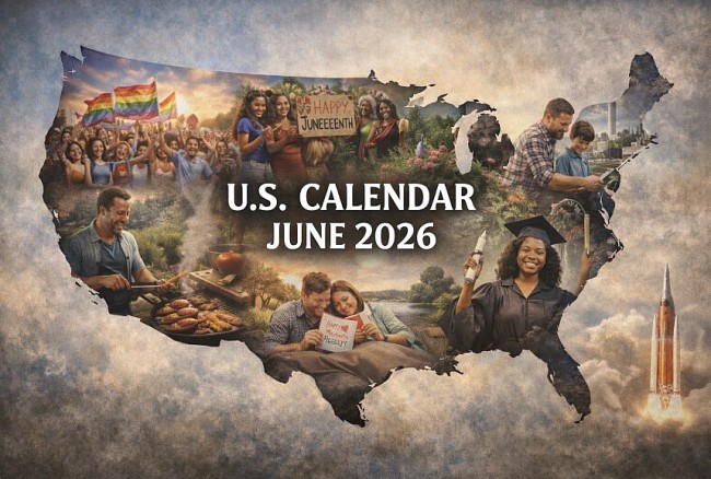 U.S. Calendar in June 2026: Holidays, Observances, and National Events