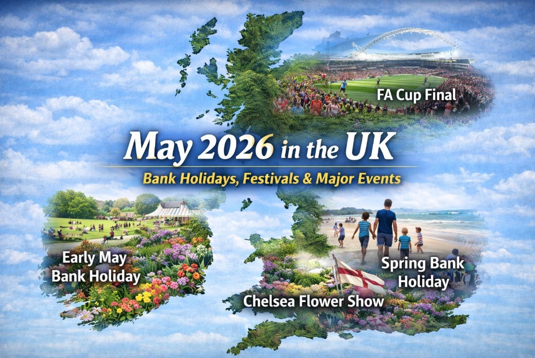 UK Calendar May 2026: Bank Holidays, Festivals and Major Events