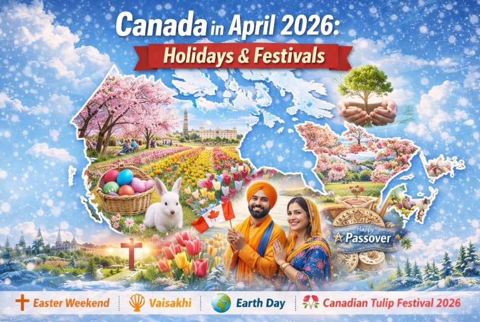 Canada Calendar in April 2026: Holidays, Festivals, Major Events, and Spring Celebrations