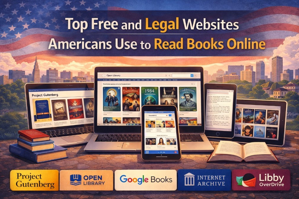 Top 5 Free and Legal Websites Americans Use to Read Books Online
