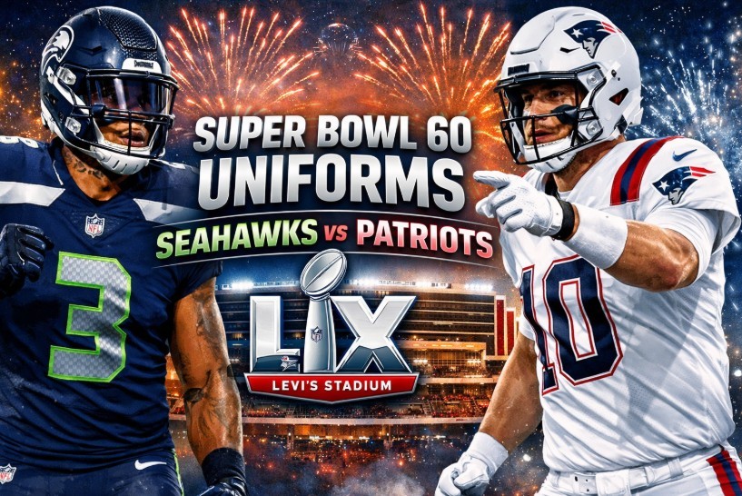 Super Bowl 60 Uniforms Explained: Seahawks Navy vs Patriots All-White, History, Meaning, and Edge