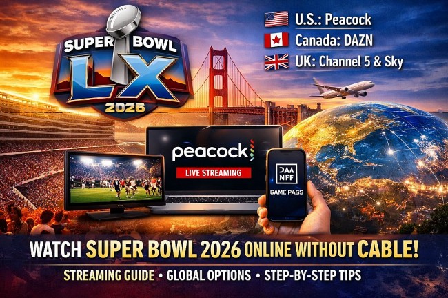 Can You Watch Super Bowl 2026 Online Without Cable? Streaming Guide (US, Canada, UK, Australia, Worldwide)