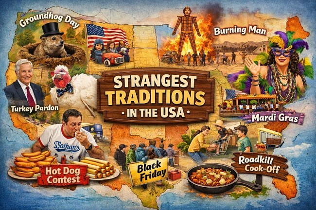 Top 20 Strangest Traditions in the U.S With History, Origins, and Cultural Meaning