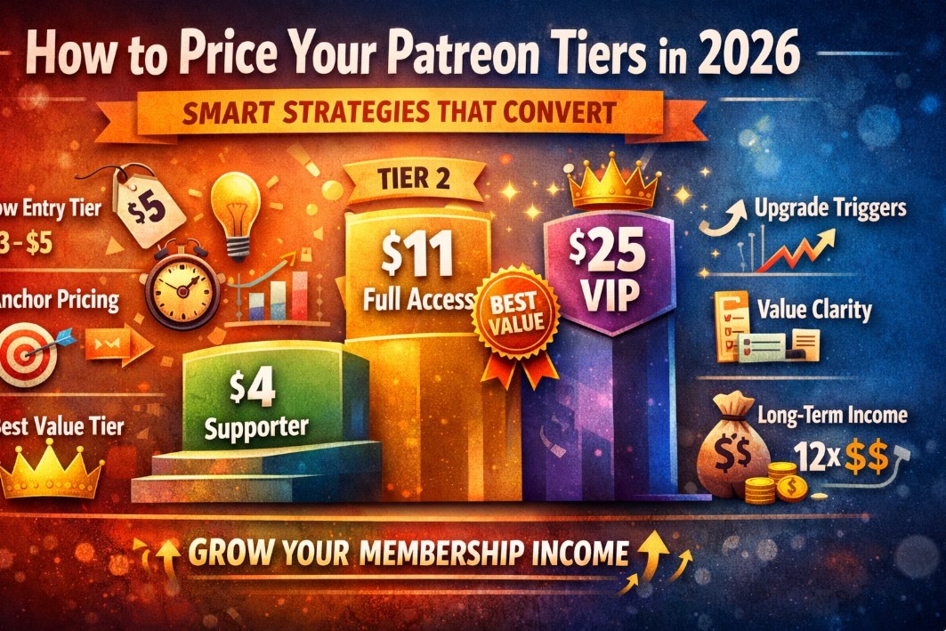 How to Price Your Patreon Tiers in 2026: Smart Strategies That Actually Convert