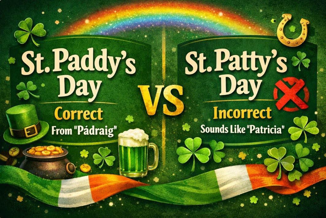 St. Patty’s Day or St. Paddy’s Day? Here’s the Real Difference