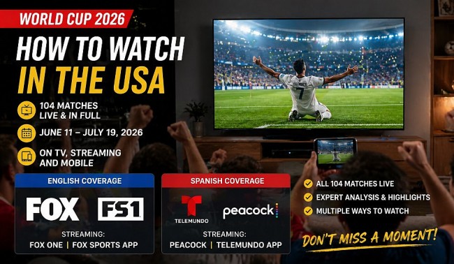 What TV Channel Is the World Cup 2026 on in the USA?