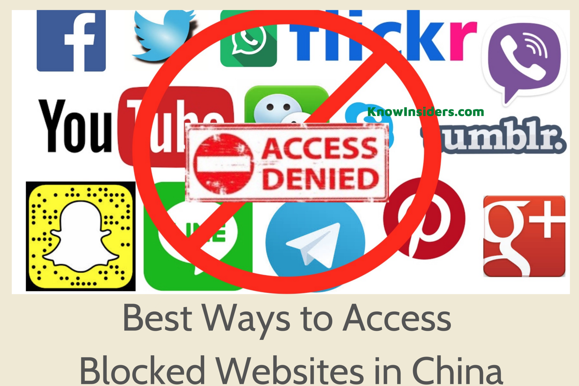 How to Visit China's Blocked Websites